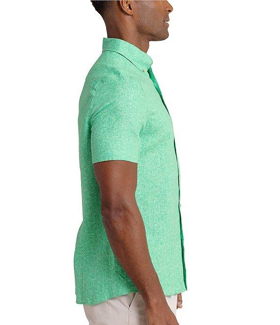 Southern Tide Bloomz Linen Rayon Short Sleeve Woven Shirt Product Image
