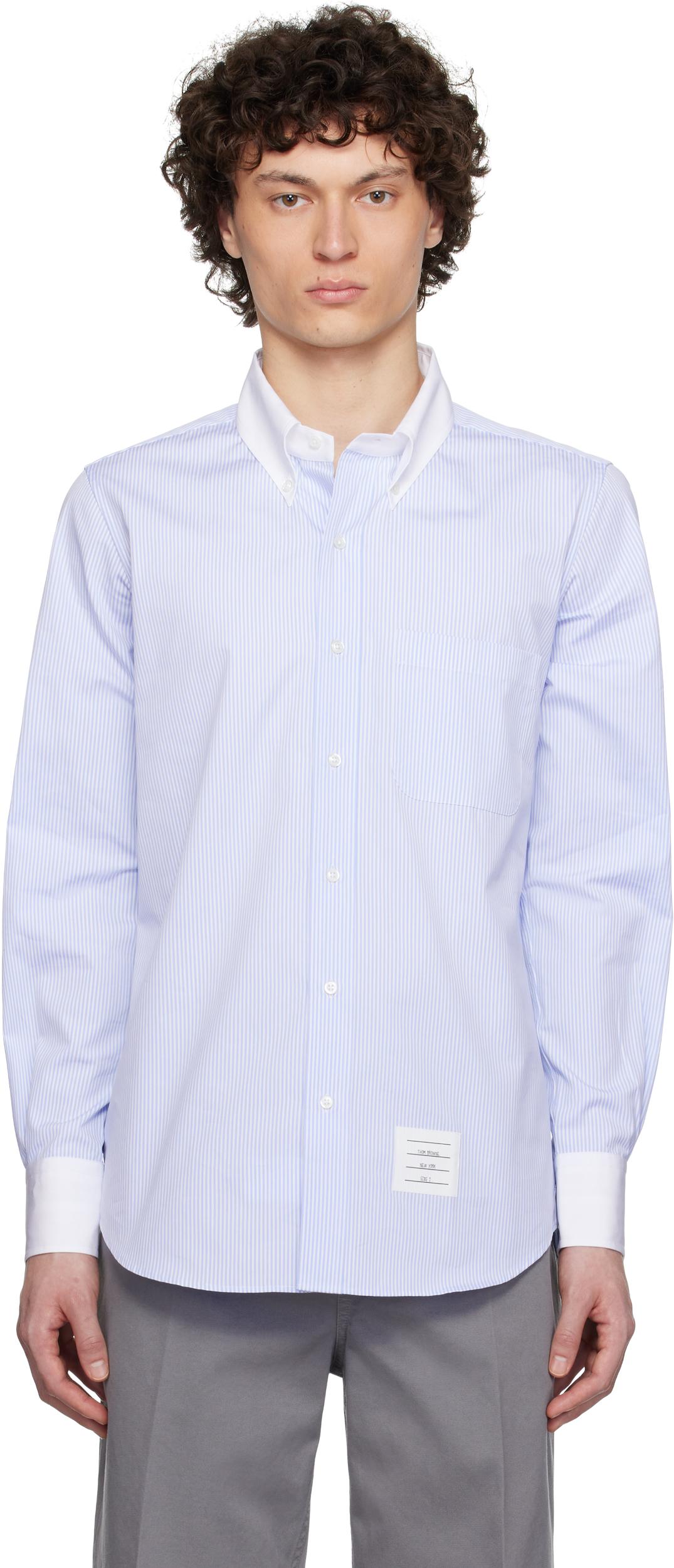 Thom Browne Men's Classic Fit Cotton Button-Down Shirt Product Image