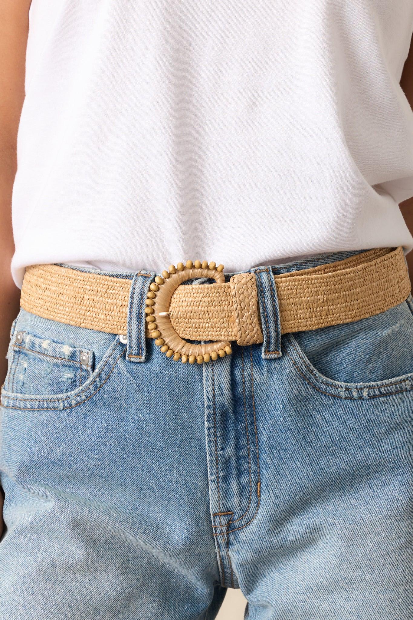 Urban Charm Natural Beaded Belt Product Image