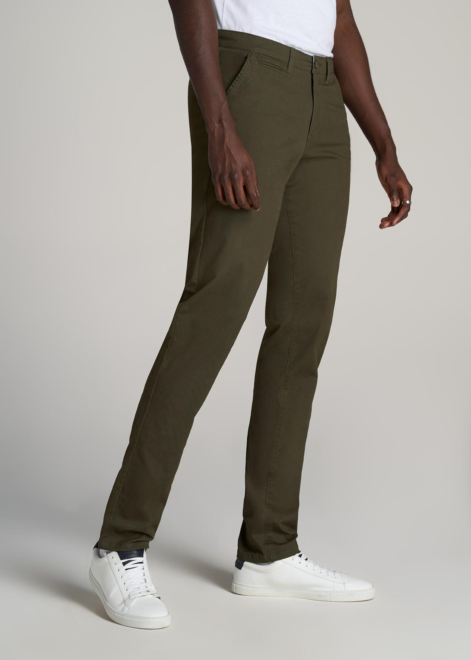 Carman TAPERED Chinos for Tall Men in Black Male Product Image