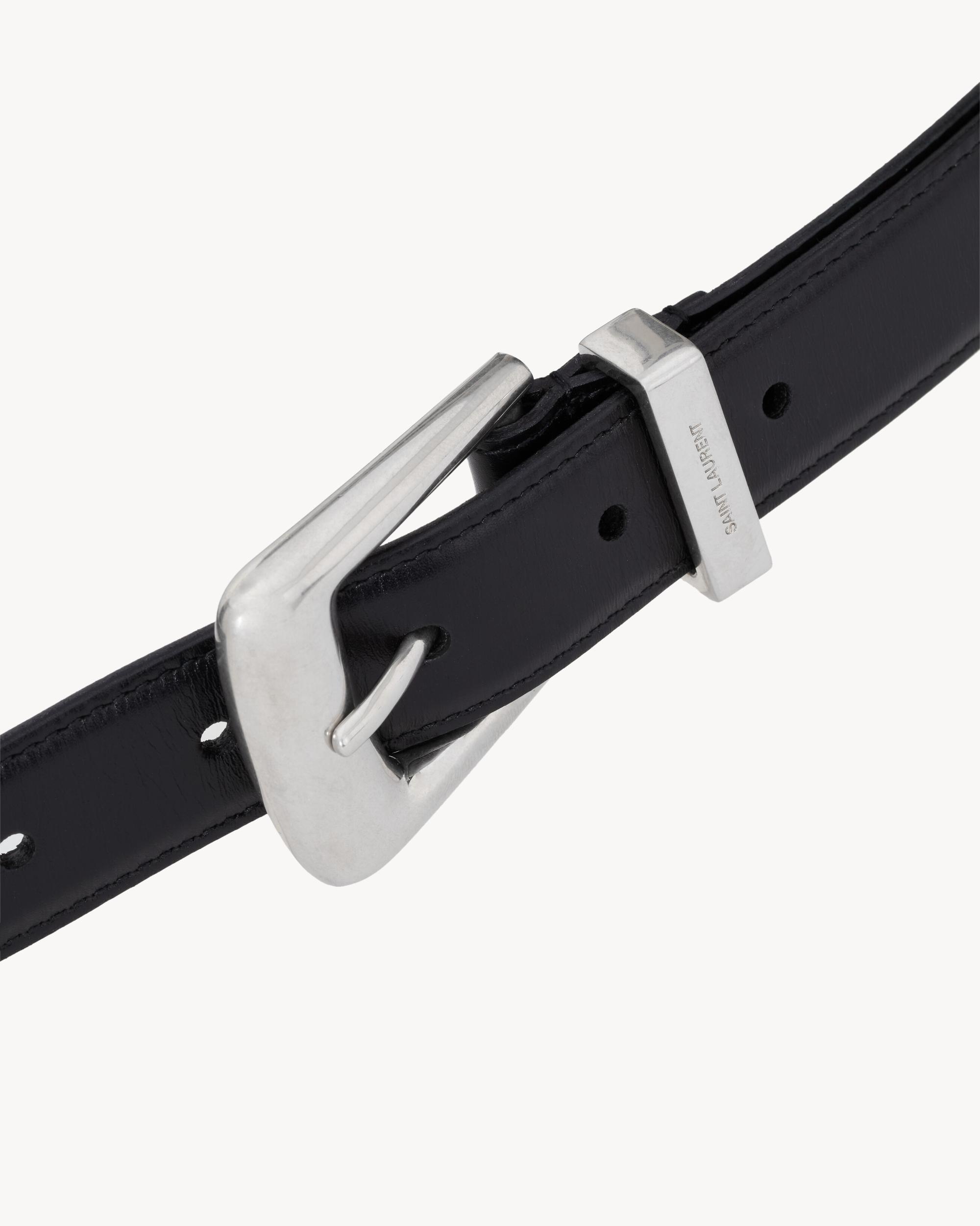 FOLK belt in smooth leather Product Image