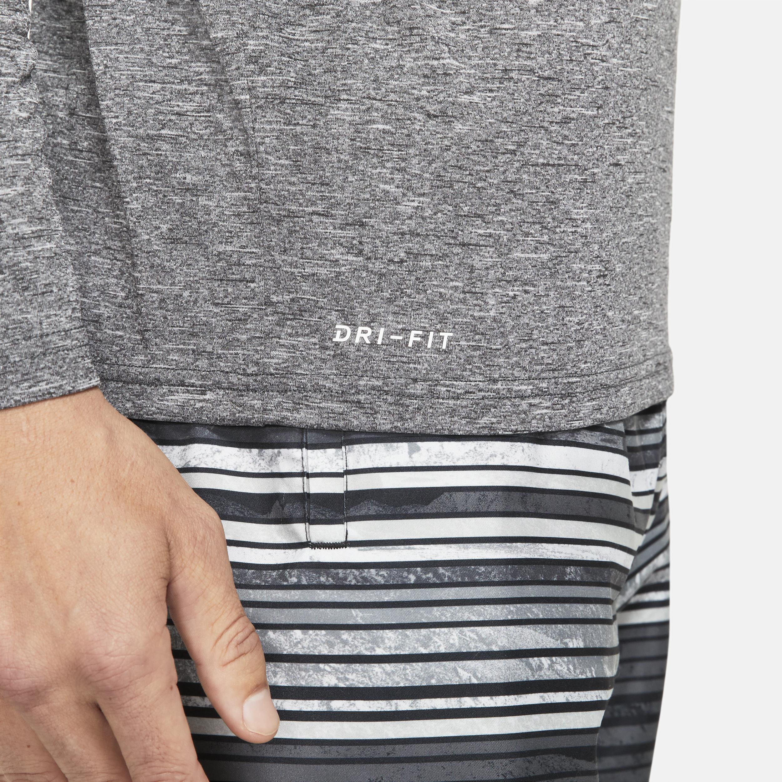 Nike Men's Heathered Long-Sleeve Hydroguard Swim Shirt Product Image