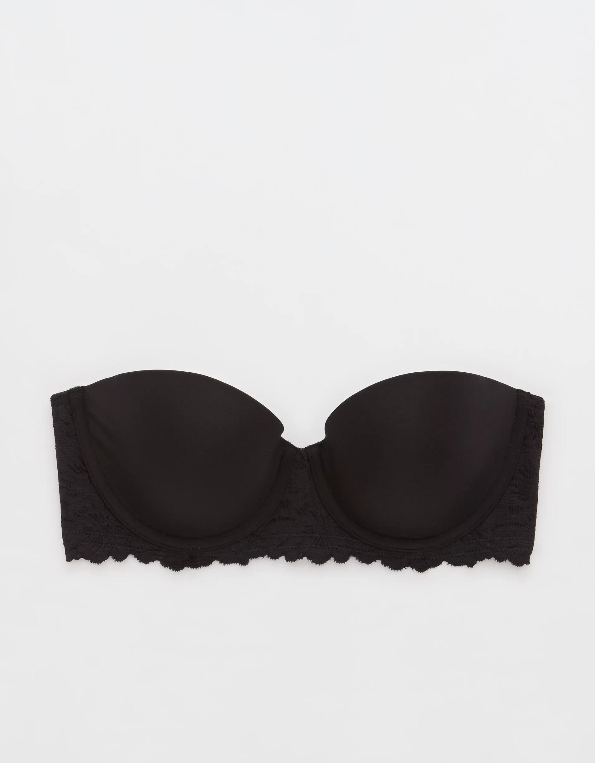 Show Off Rosey Lace Strapless Push Up Bra Product Image