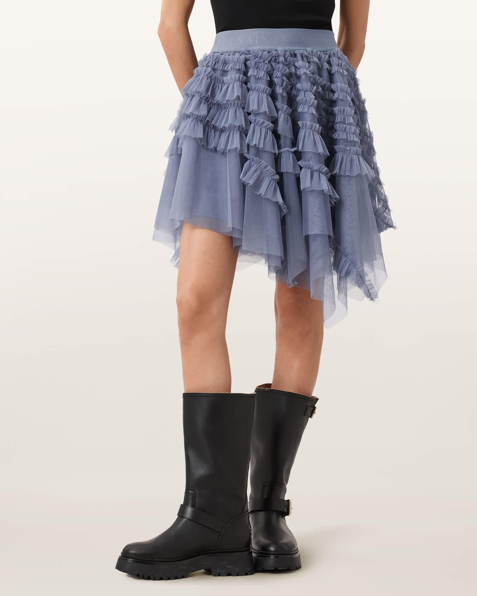 Jayde Ruffled Tulle Mini Skirt Product Image