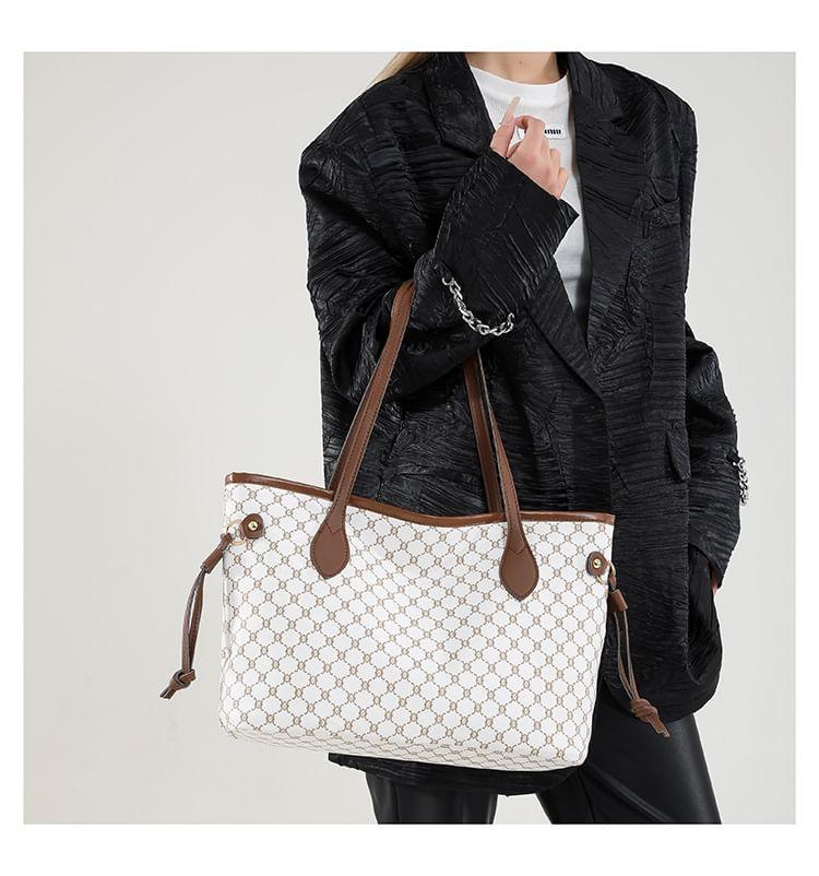 Patterned Drawstring Tote Bag Product Image