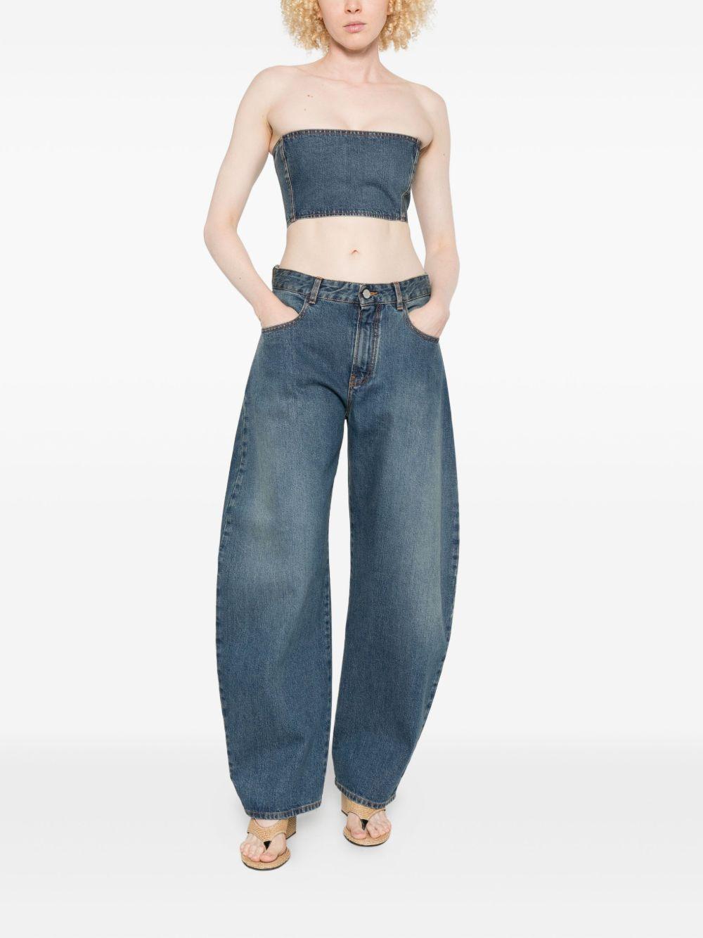 cropped denim top Product Image