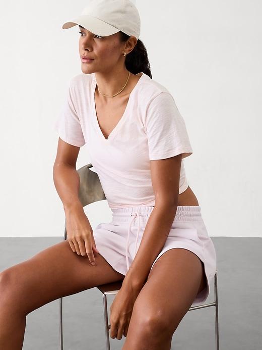 Essential Slub V-Neck Tee Product Image