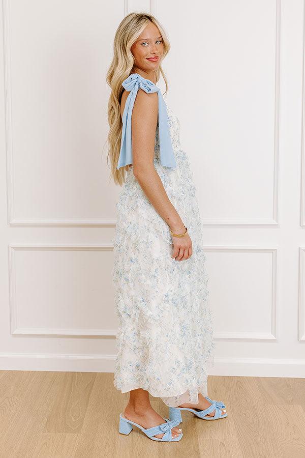 Wildflower Whimsy Ruffle Midi Dress Product Image