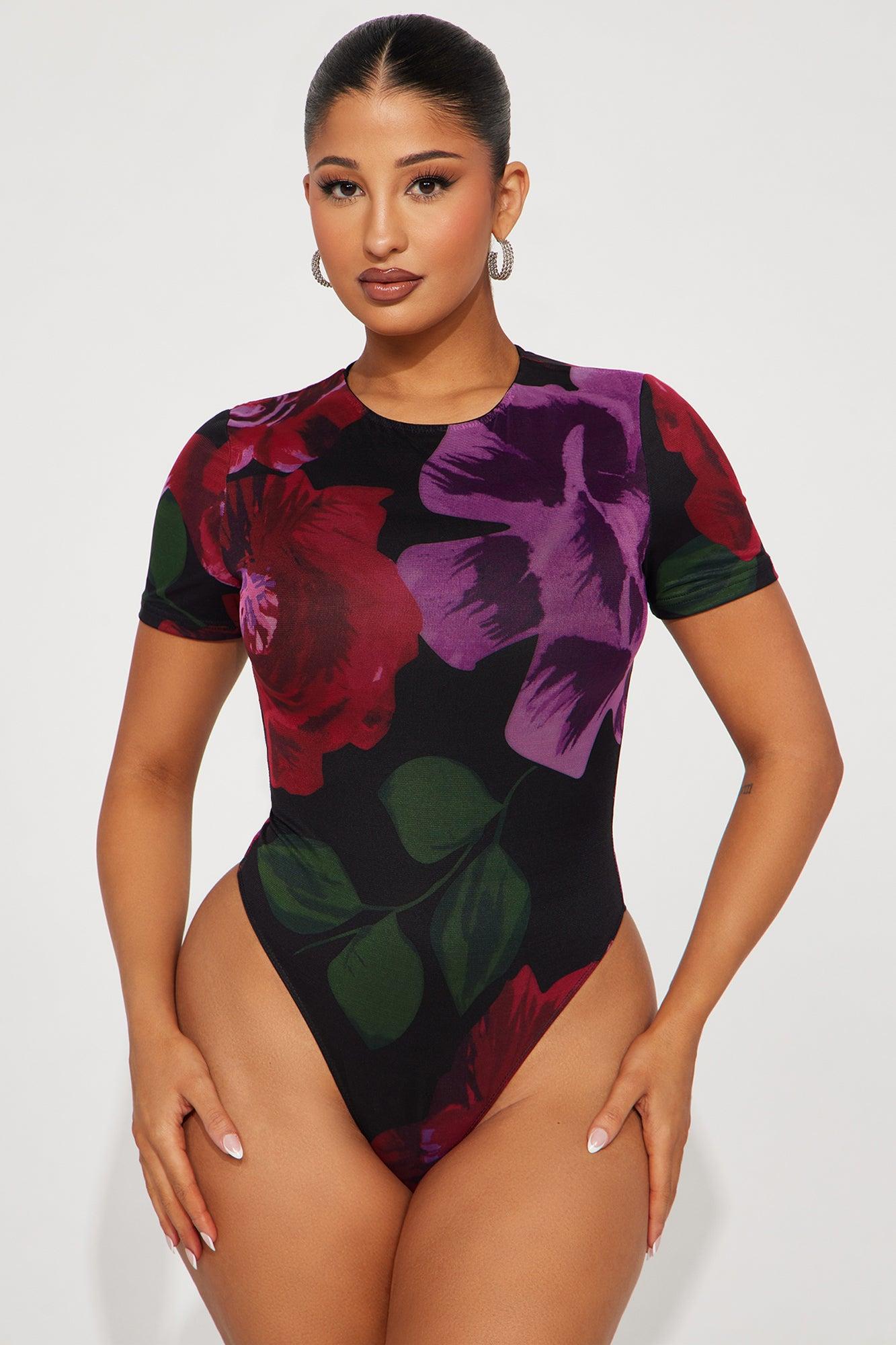 Sweetest Scent Mesh Bodysuit - Black/combo Product Image