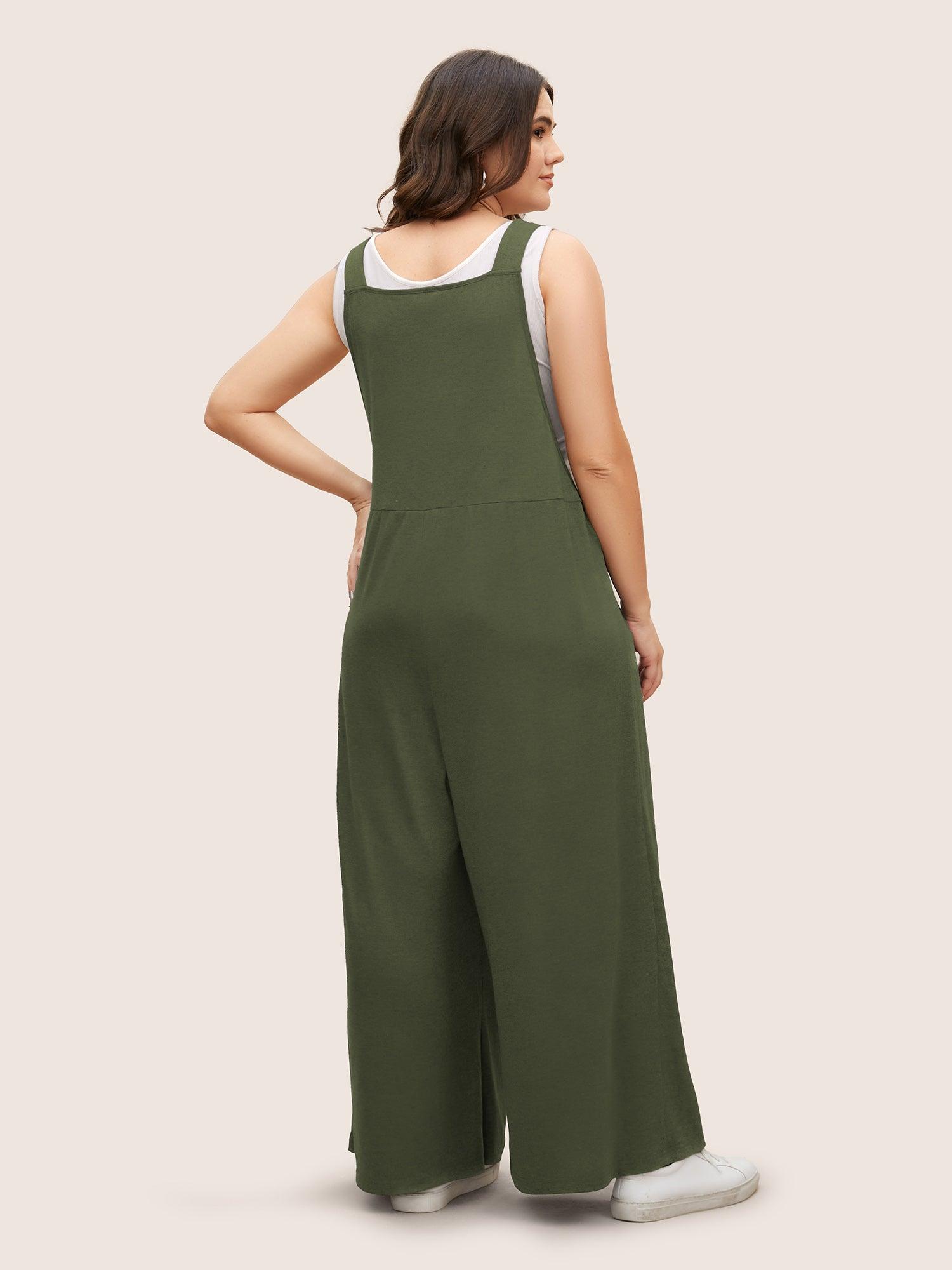 Supersoft Essentials Solid Pleated Pocket Jumpsuit Female Product Image