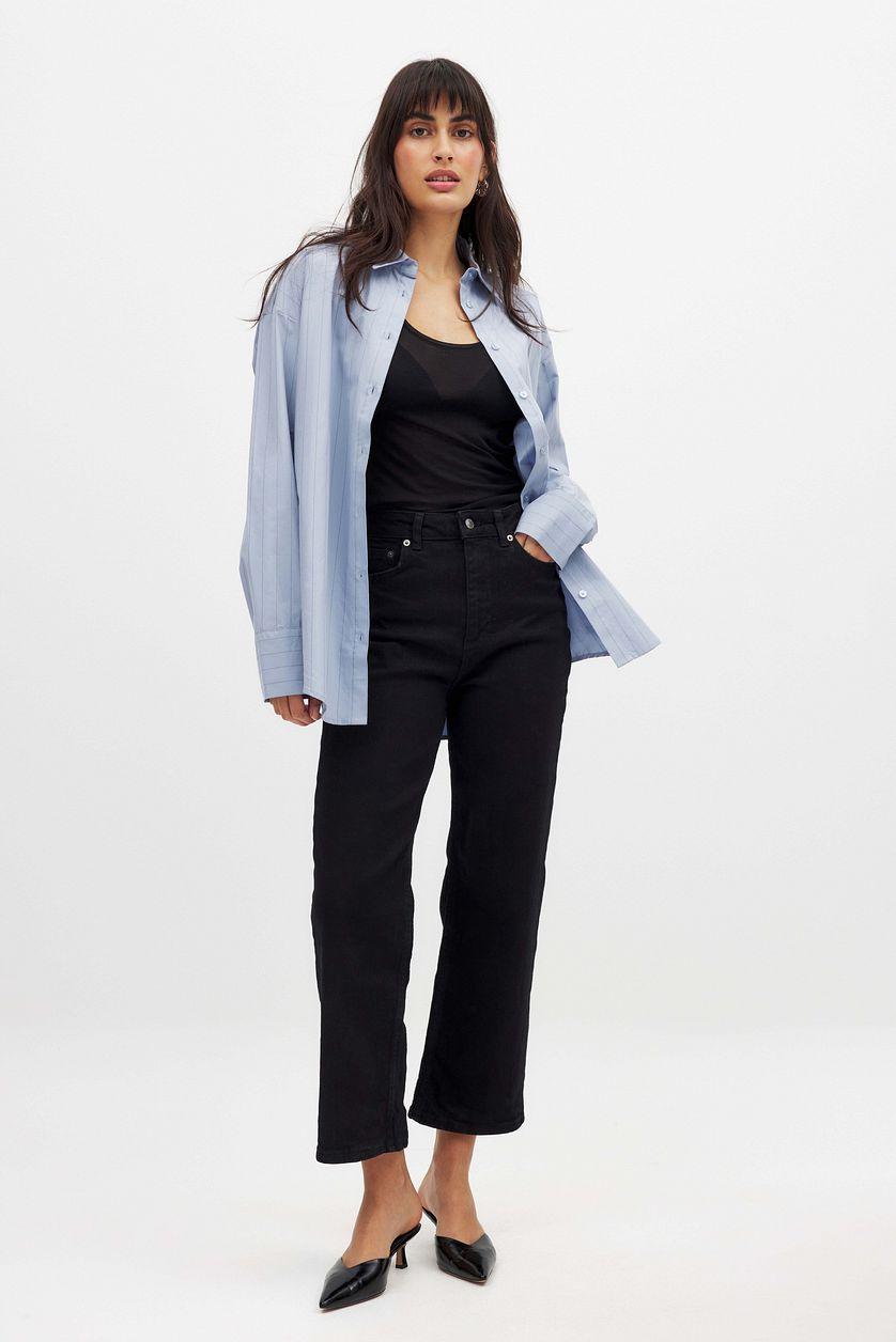 Oversized Long Sleeve Cotton Shirt Product Image