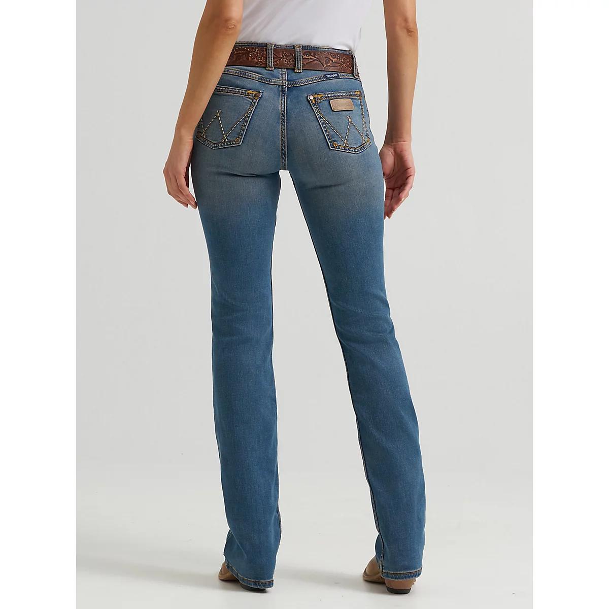 Women's Wrangler Retro® Mae Mid Rise Bootcut Jean in KM Wash Product Image
