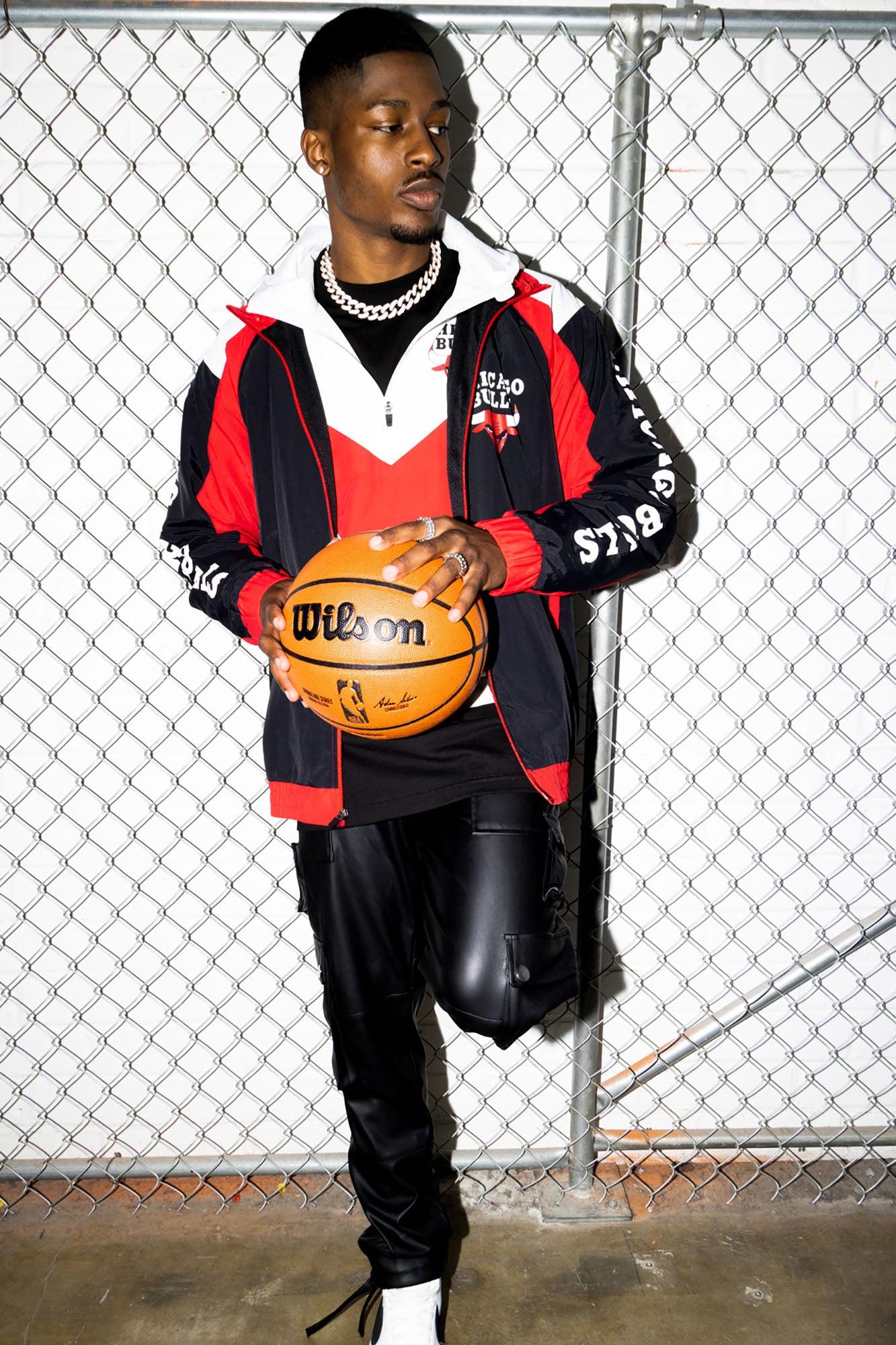 Chicago Bulls Threat Jacket - Black/Red Product Image