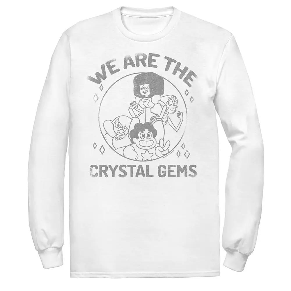 Men's Cartoon Network Steven Universe Crystal Gems Group Shot Long Sleeve Tee,  Product Image