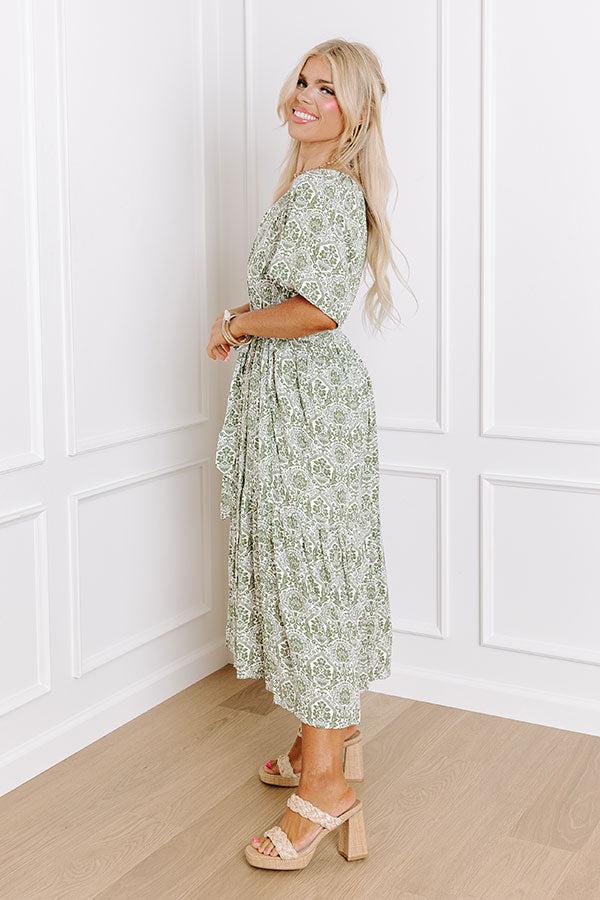 Countryside Dream Linen-Blend Midi Curves Product Image