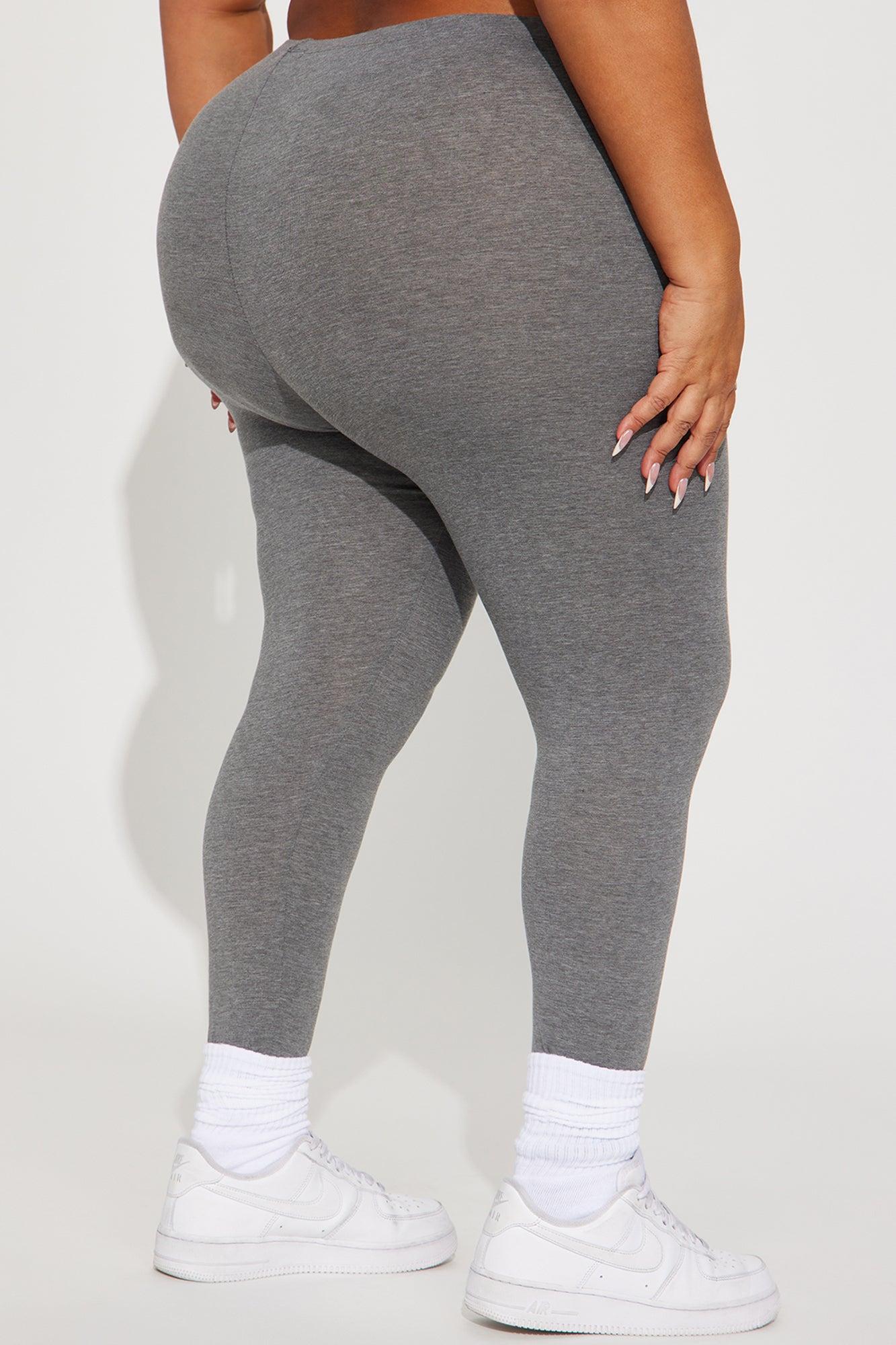 Lean On Me Leggings - Heather Grey Product Image