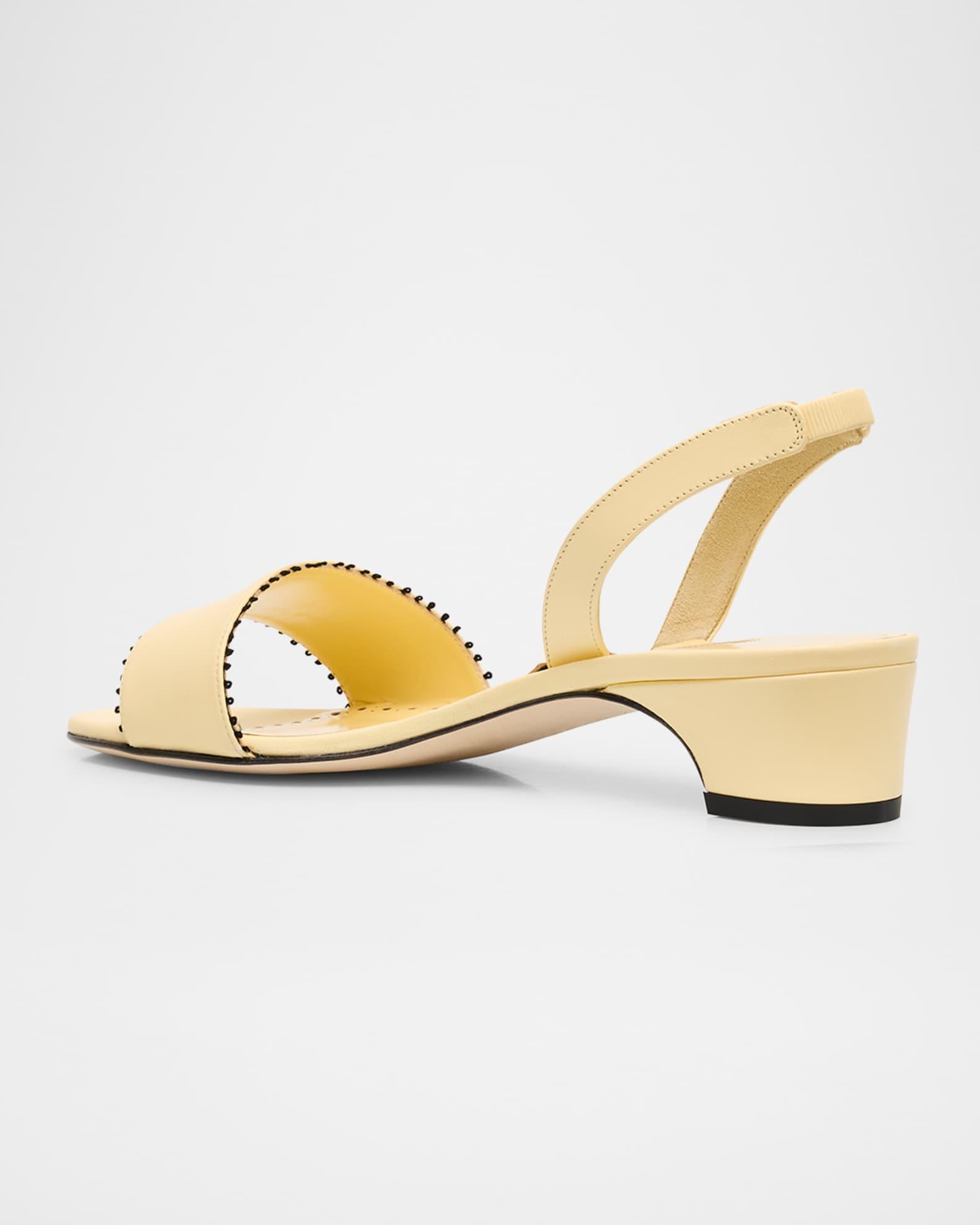 Patobar Leather Slingback Sandals Product Image