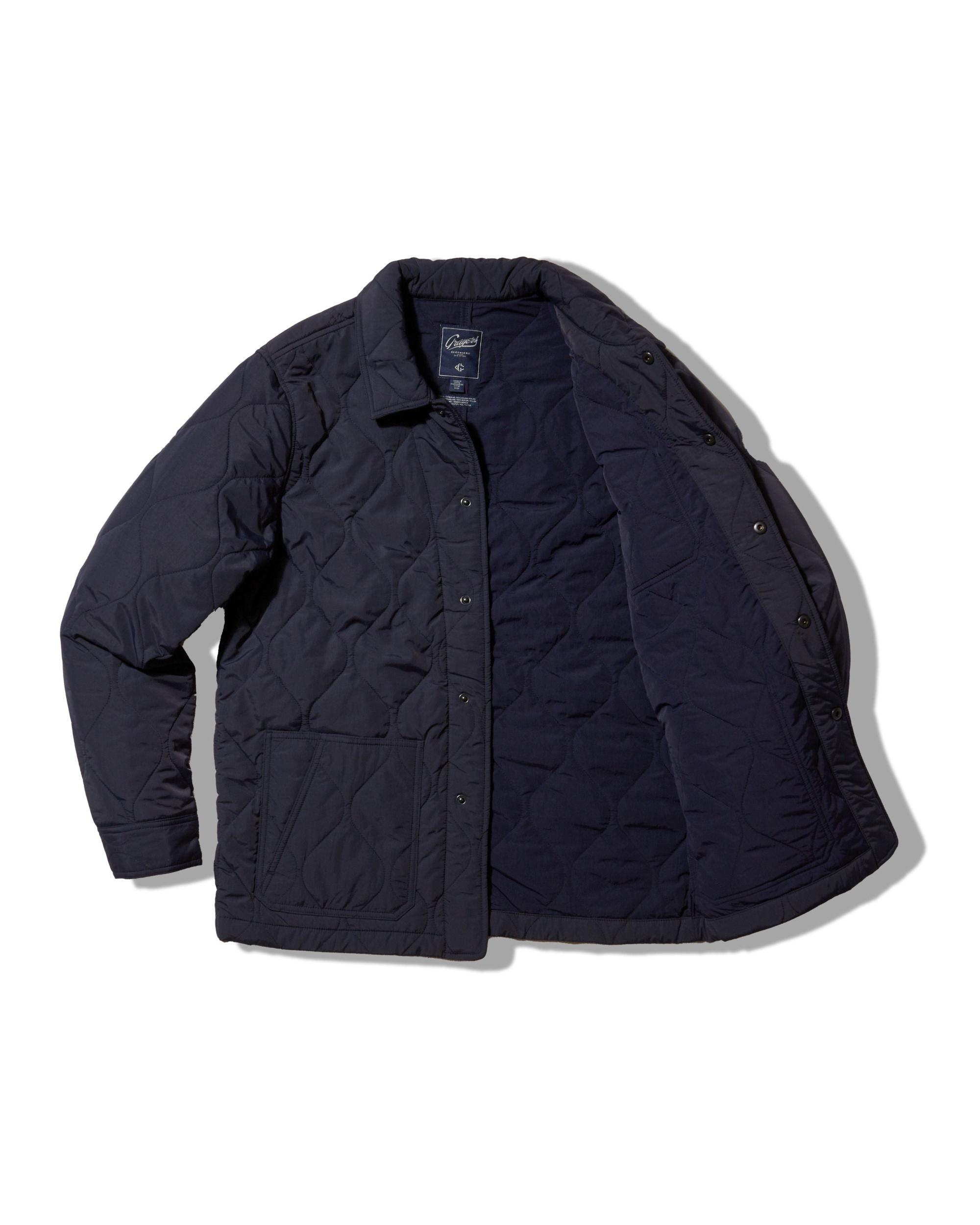Putnam Quilted Chore Jacket - Navy Product Image