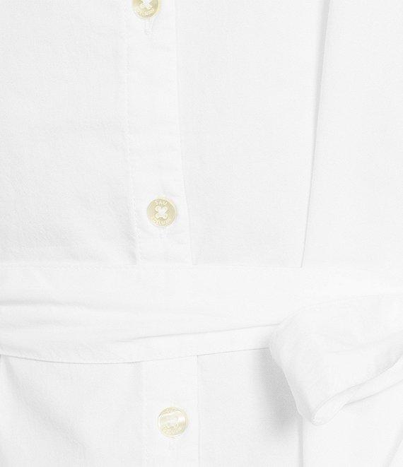 Sam Edelman Laine Banded Collar 3/4 Sleeve Tie Belt Shirt Dress Product Image