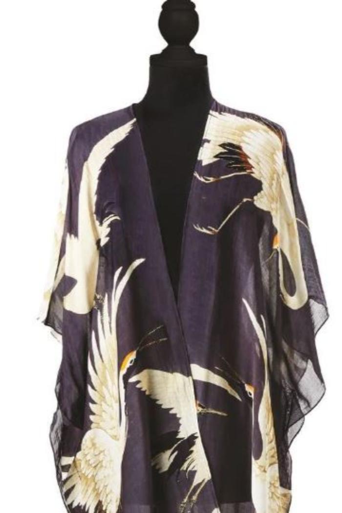 Viscose/Modal Long Kimono Product Image