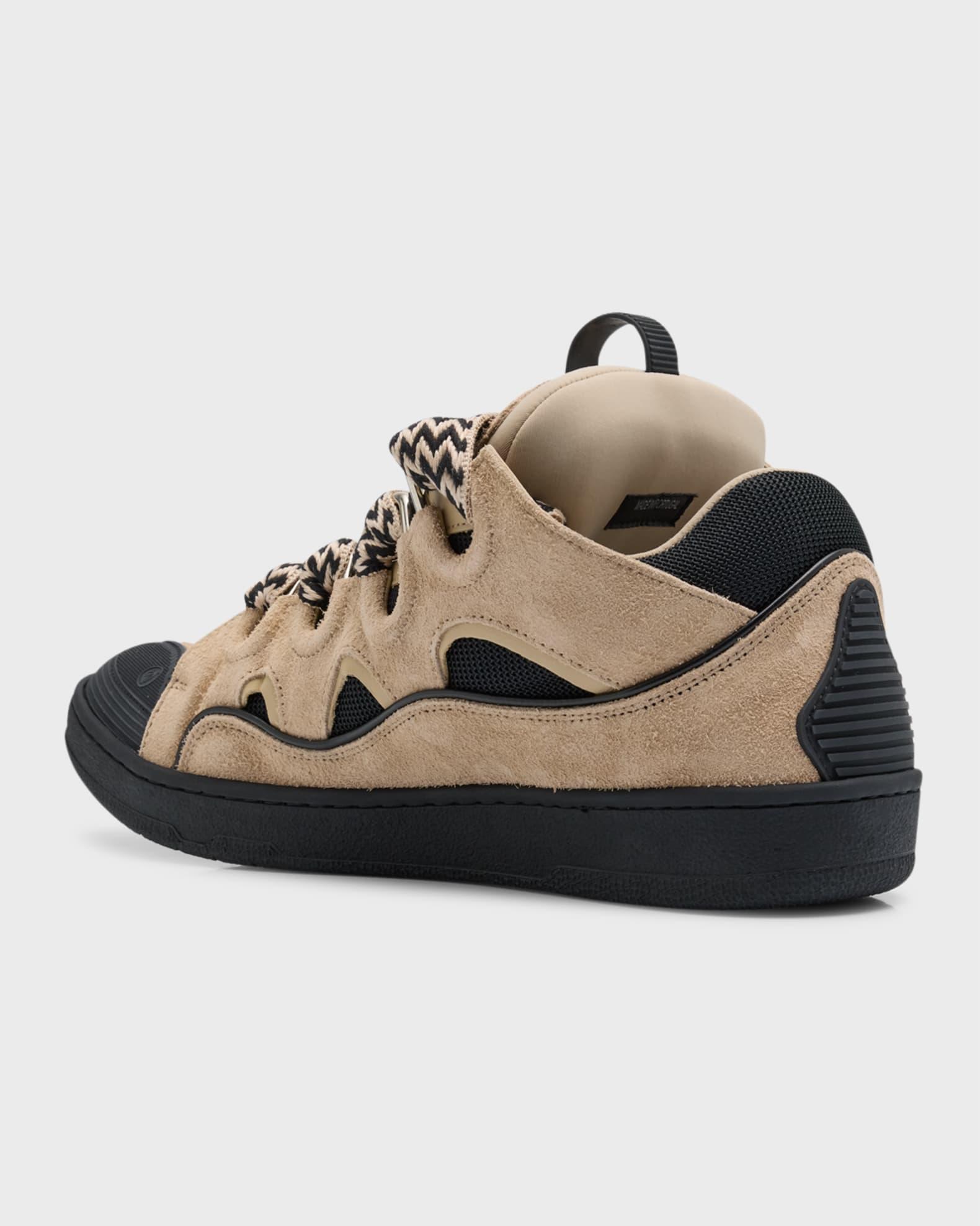 Men's Curb Suede Chunky Low-Top Sneakers Product Image