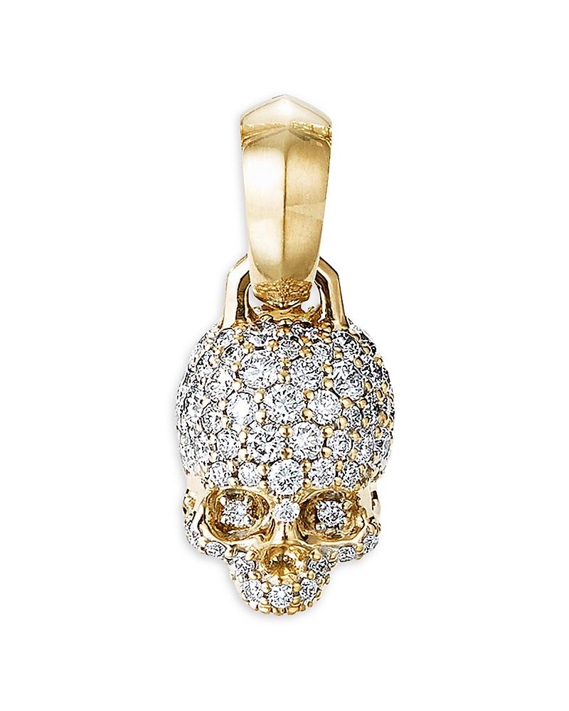 David Yurman 18K Skull Charm with Diamonds Product Image