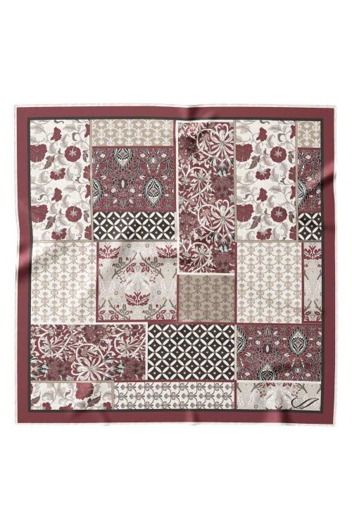 Elizabetta Napoli - Hand Rolled Silk Neckerchief for Men in Maroon at Nordstrom Product Image