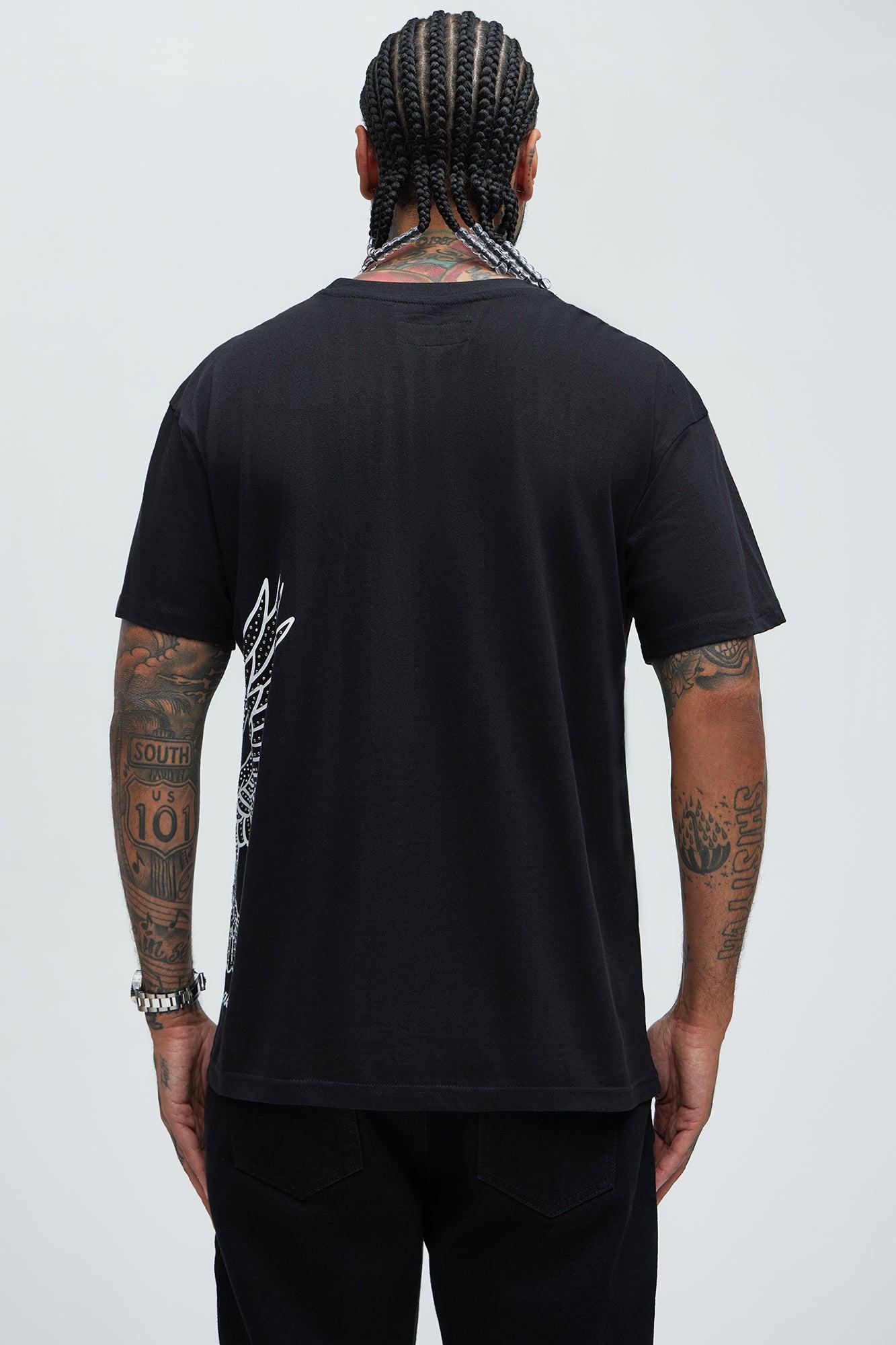 Fly Higher Shine Brighter Short Sleeve Tee - Black Product Image