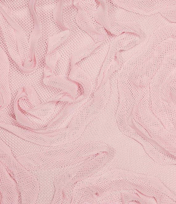 Evolutionary Rosette Printed Mesh Coordinating Midi Skirt Product Image