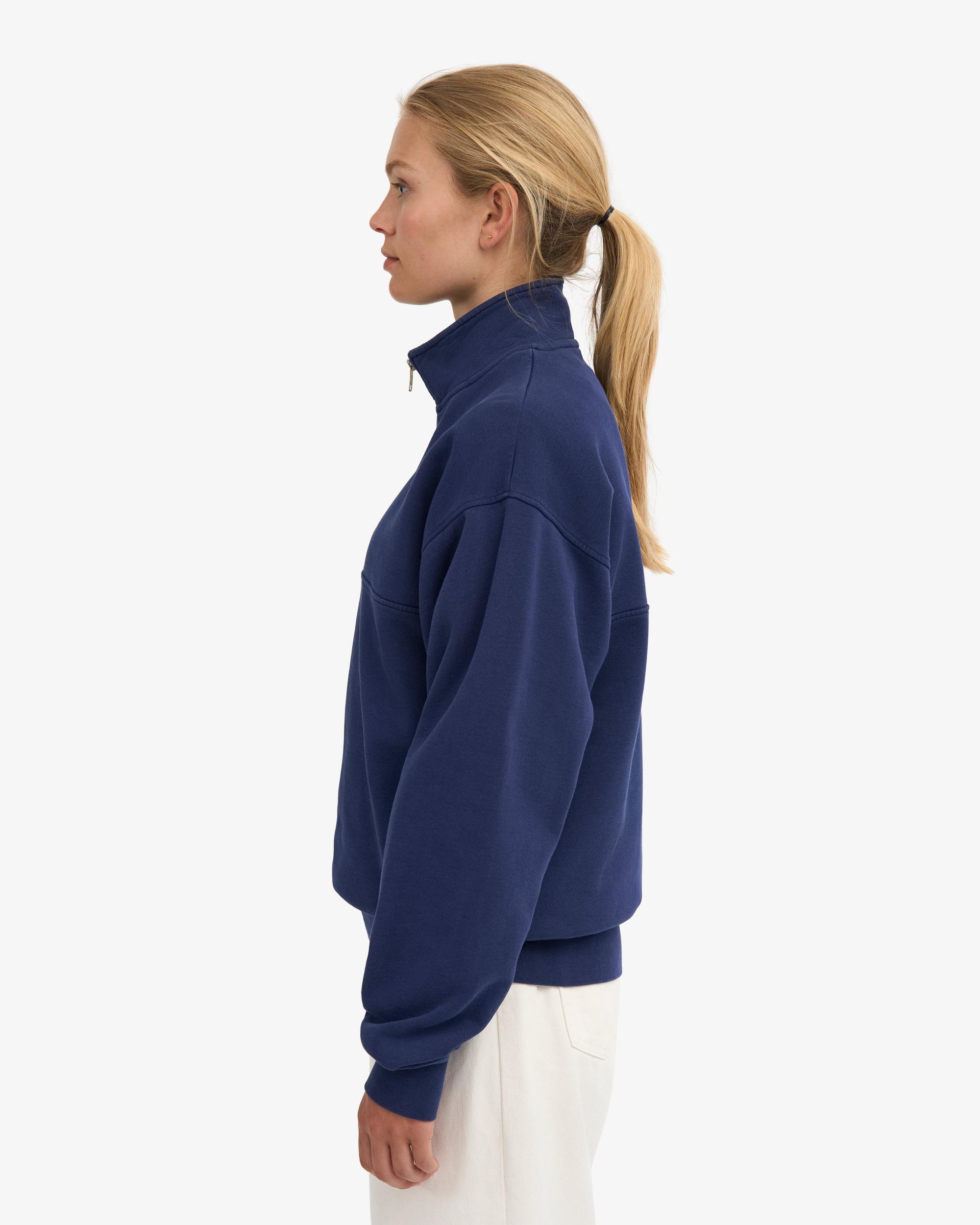Organic Quarter Zip - Marine Blue Product Image