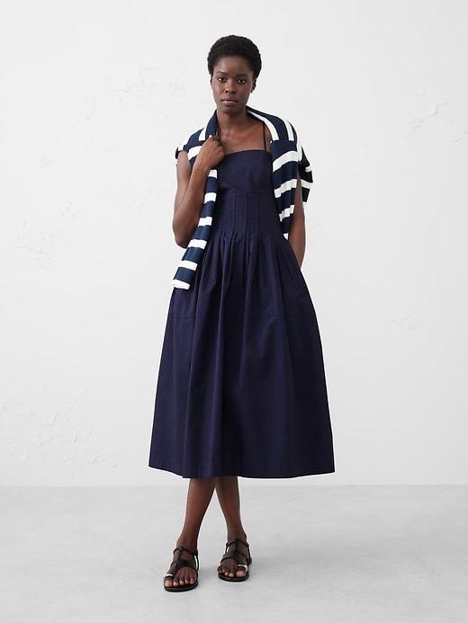 Pleated Midi Dress Product Image