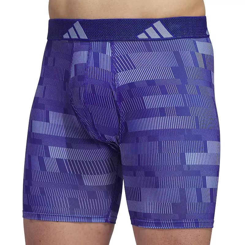 Men's adidas Microfiber Boxer Brief, Size: Small, Haste Lucid Blue Product Image