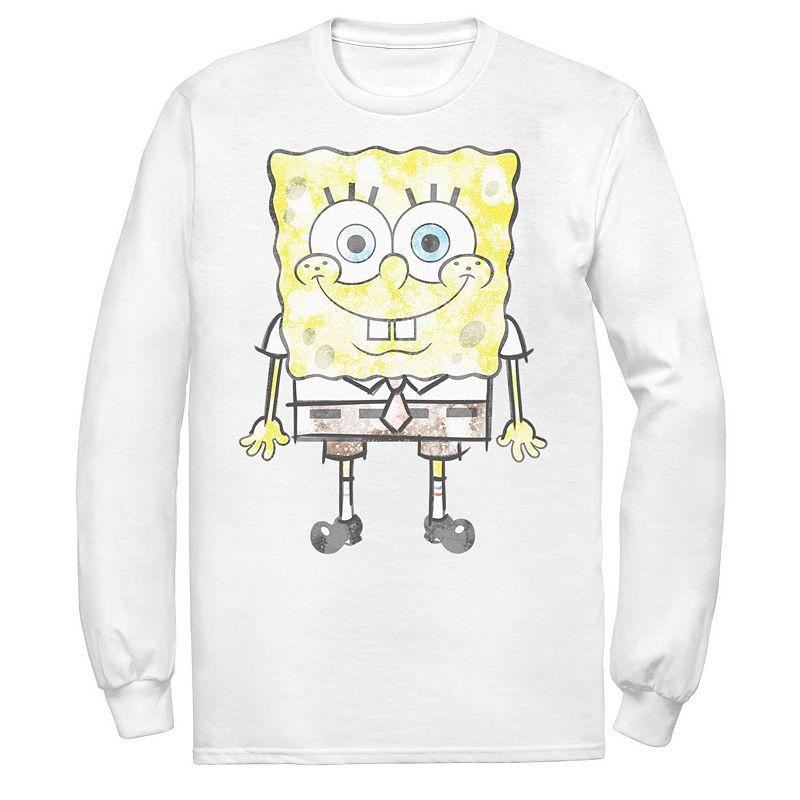 Men's Spongebob SquarePants Faded Portrait Tee,  Product Image