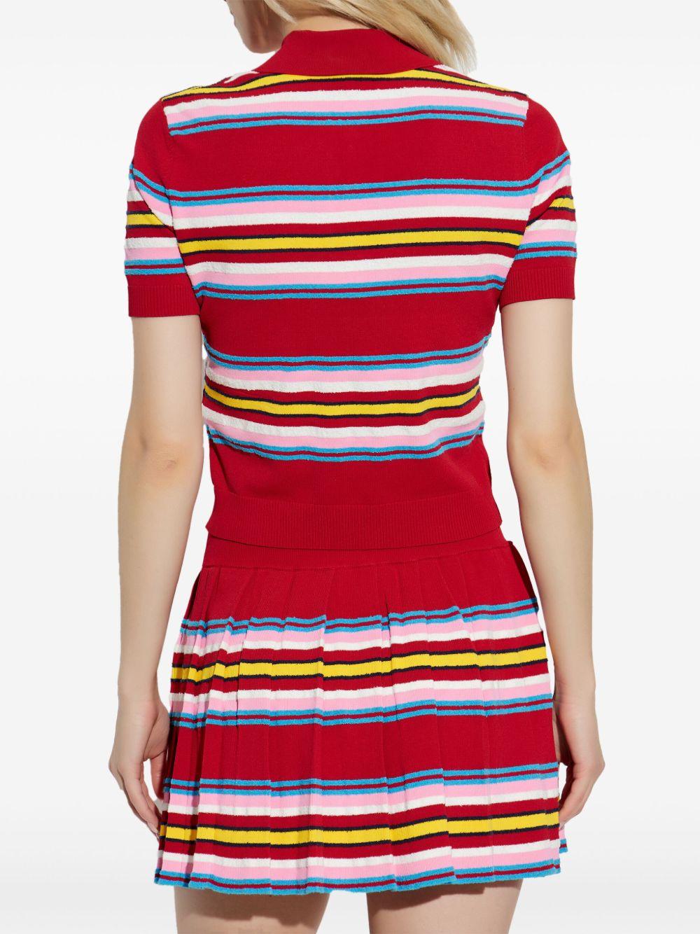 striped polo top Product Image