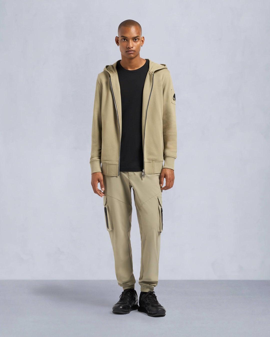 Moose Knuckles Mens Hartsfield Zip-Up in Sage Product Image