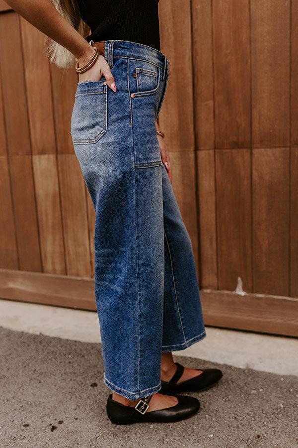 The Josie High Waist Wide Leg Crop Jean Product Image