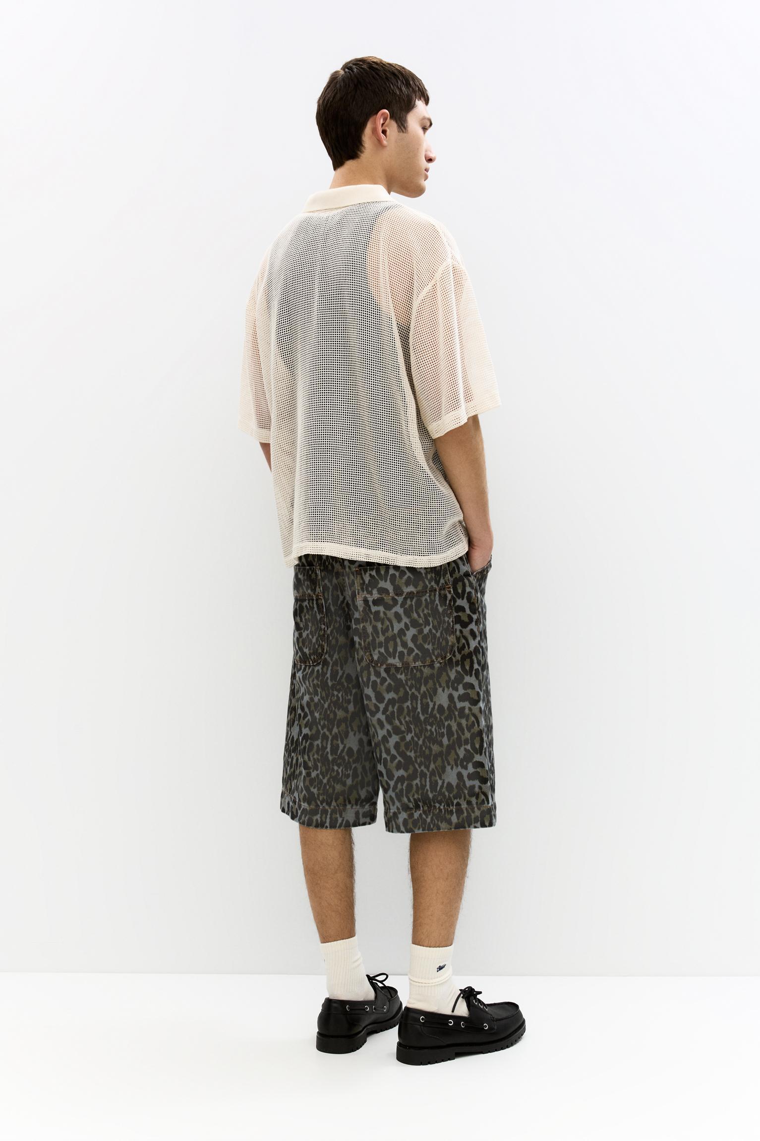 Leopard animal print jorts Product Image