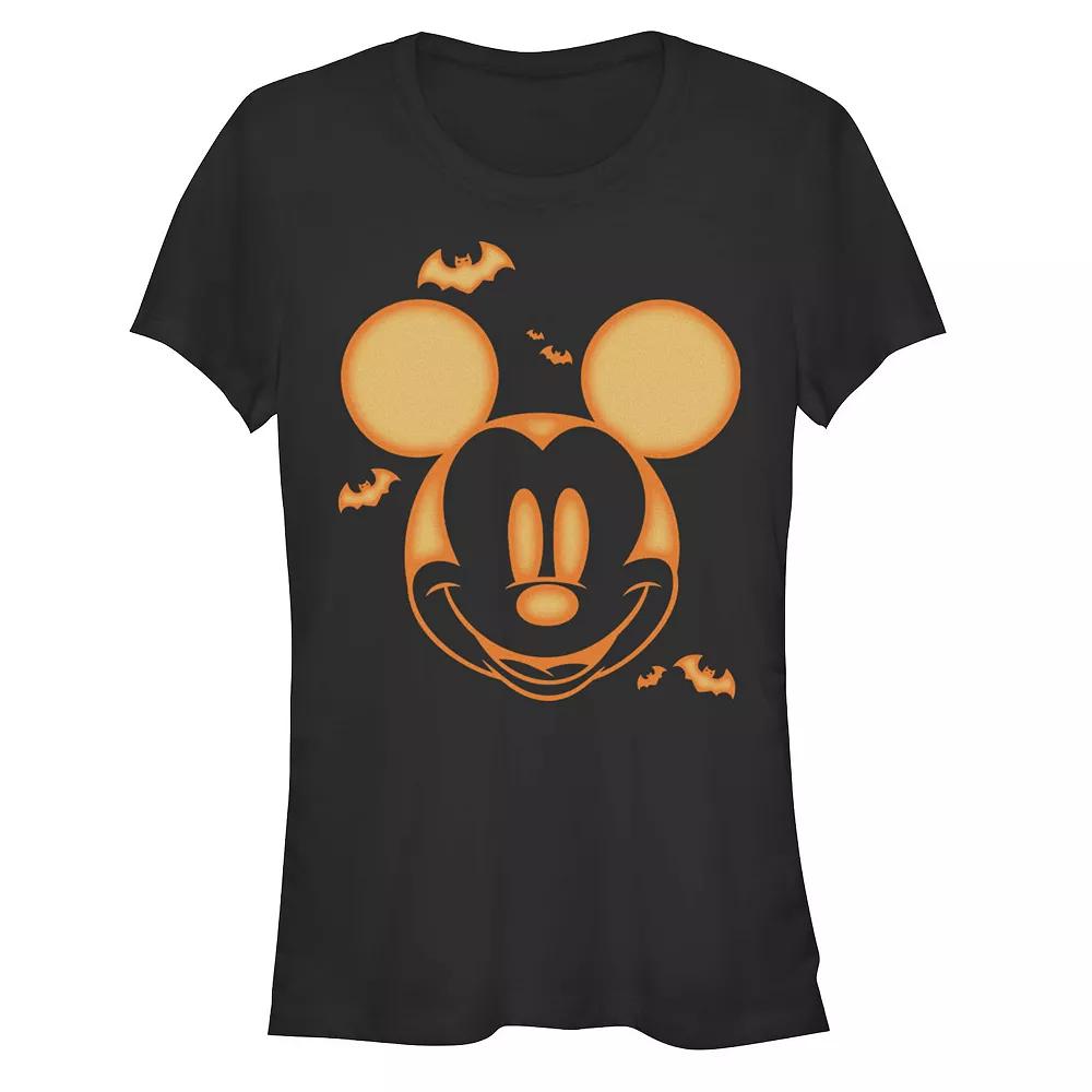 Disney's Mickey Mouse Juniors' Pumpkin Fitted Graphic Tee, Girl's,  Product Image