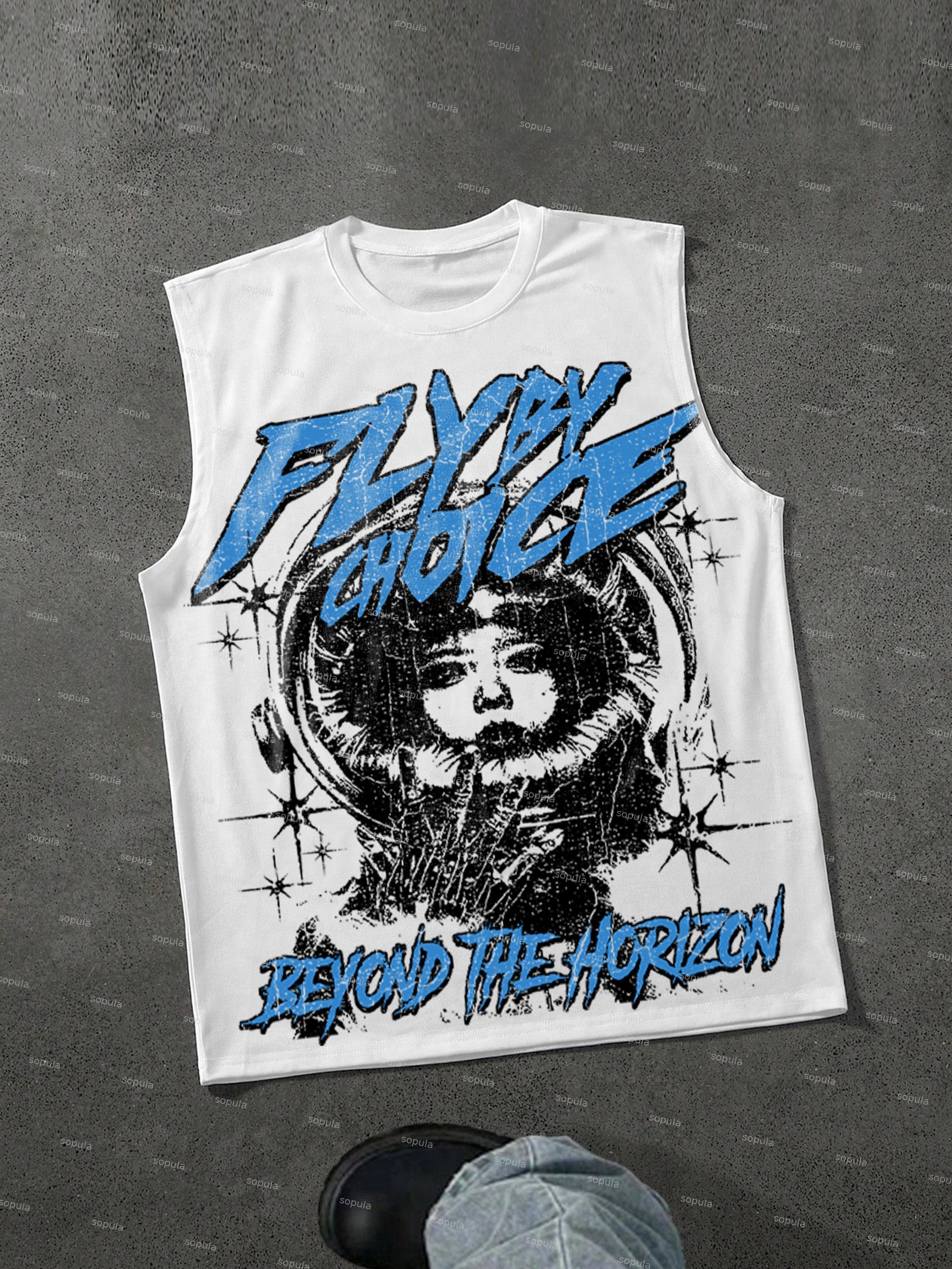Fly By Choice Print Sleeveless Shirts Tank Top Product Image