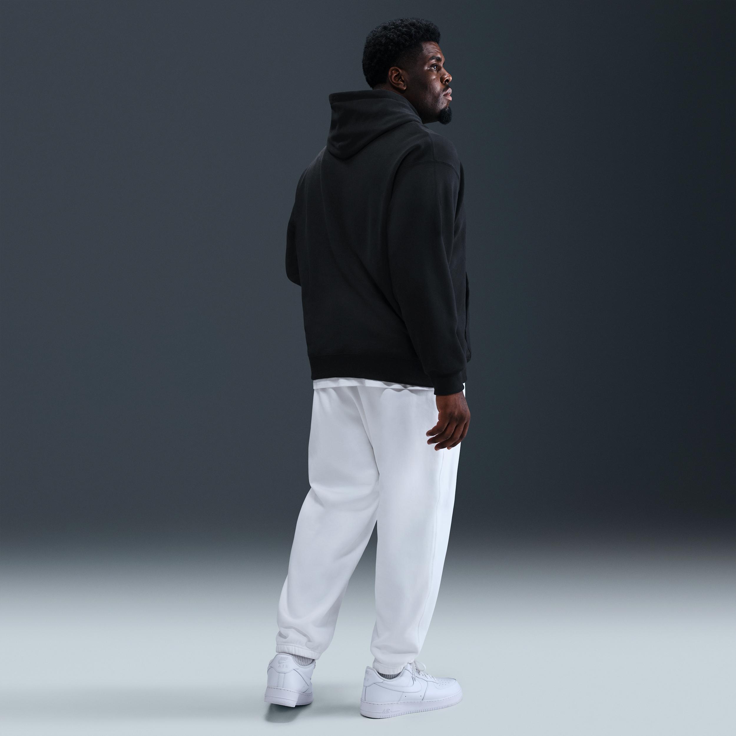 Nike Mens Solo Swoosh French Terry Pullover Hoodie | DX0813-010 Product Image