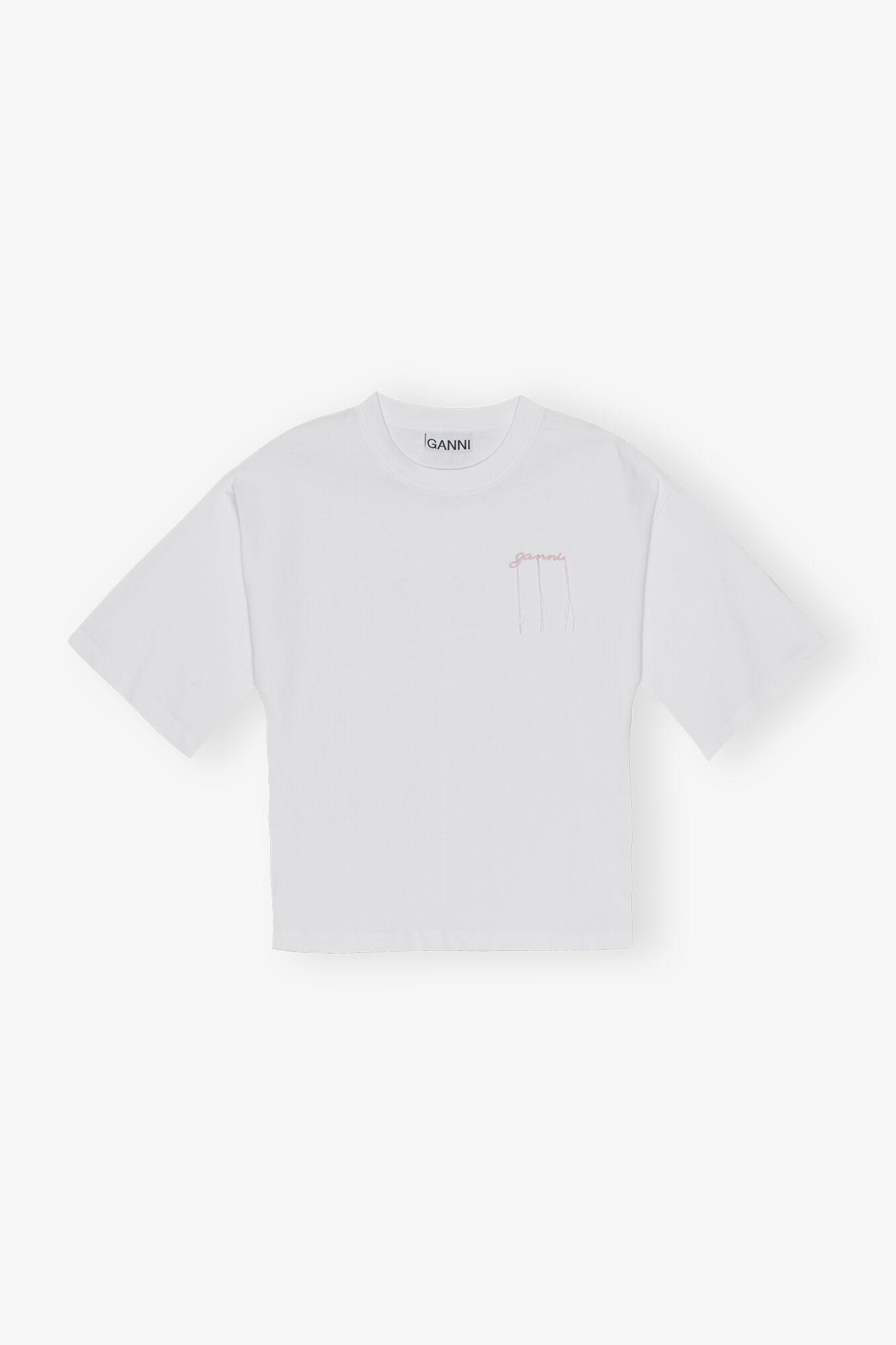 White Heavy Cotton T-shirt Product Image