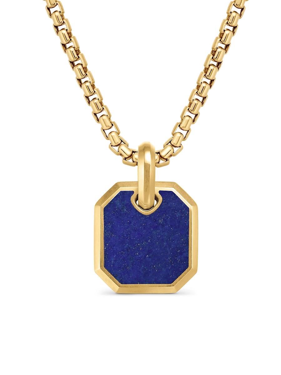 Mens Octagonal Amulet in 18K Yellow Gold Product Image
