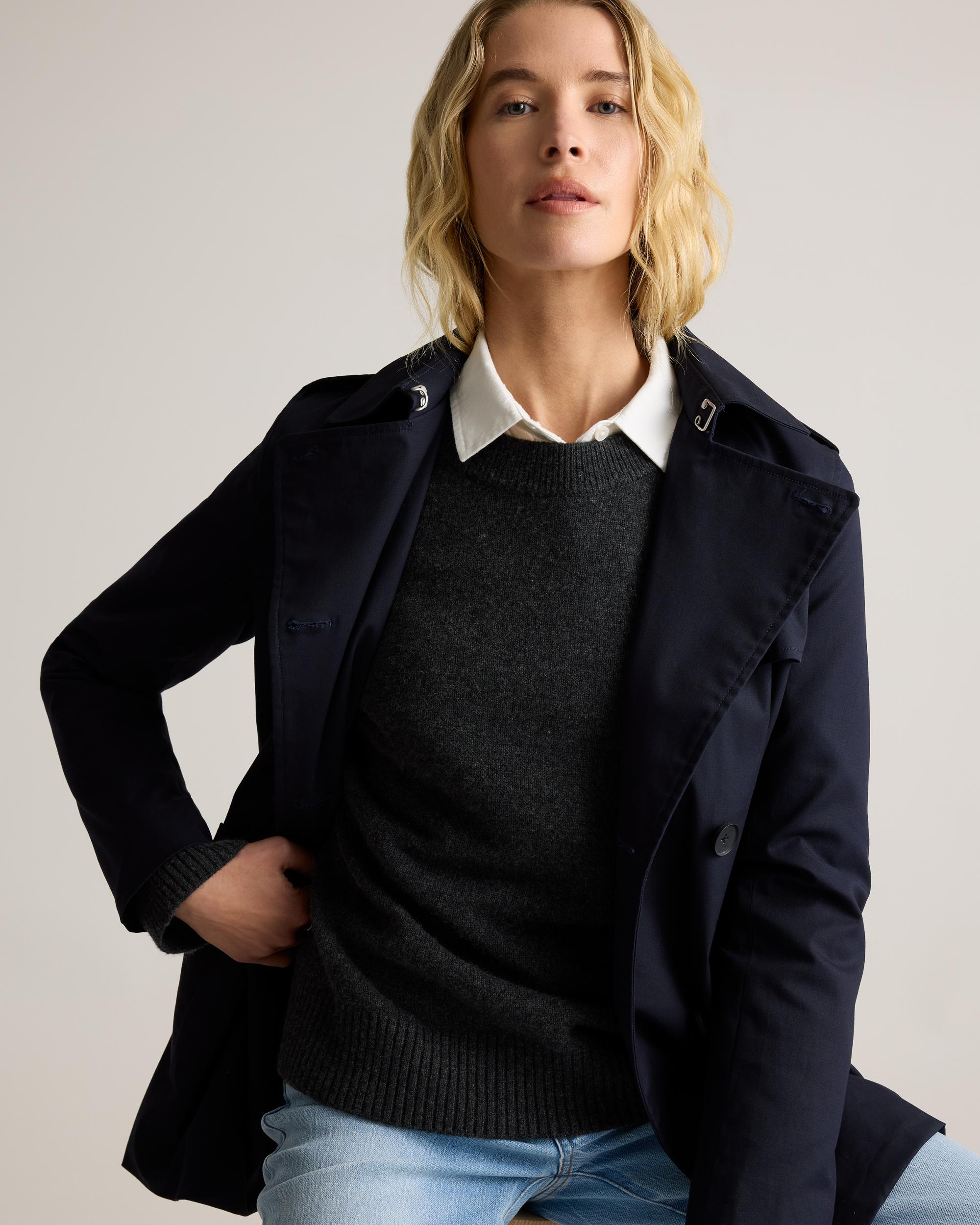 Quince | Women's Mongolian Cashmere Oversized Crewneck Sweater Size XL Product Image