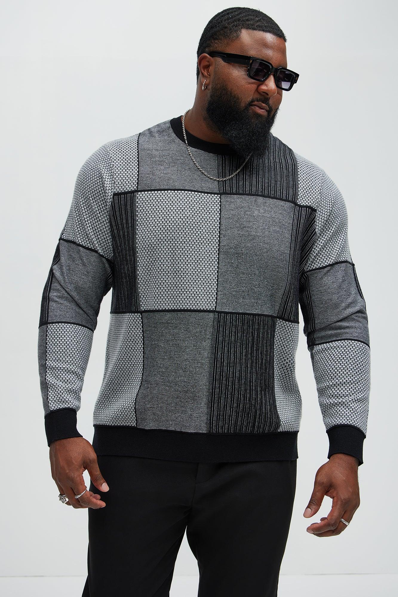 Better And Better Crewneck Sweater - Black/combo Male Product Image