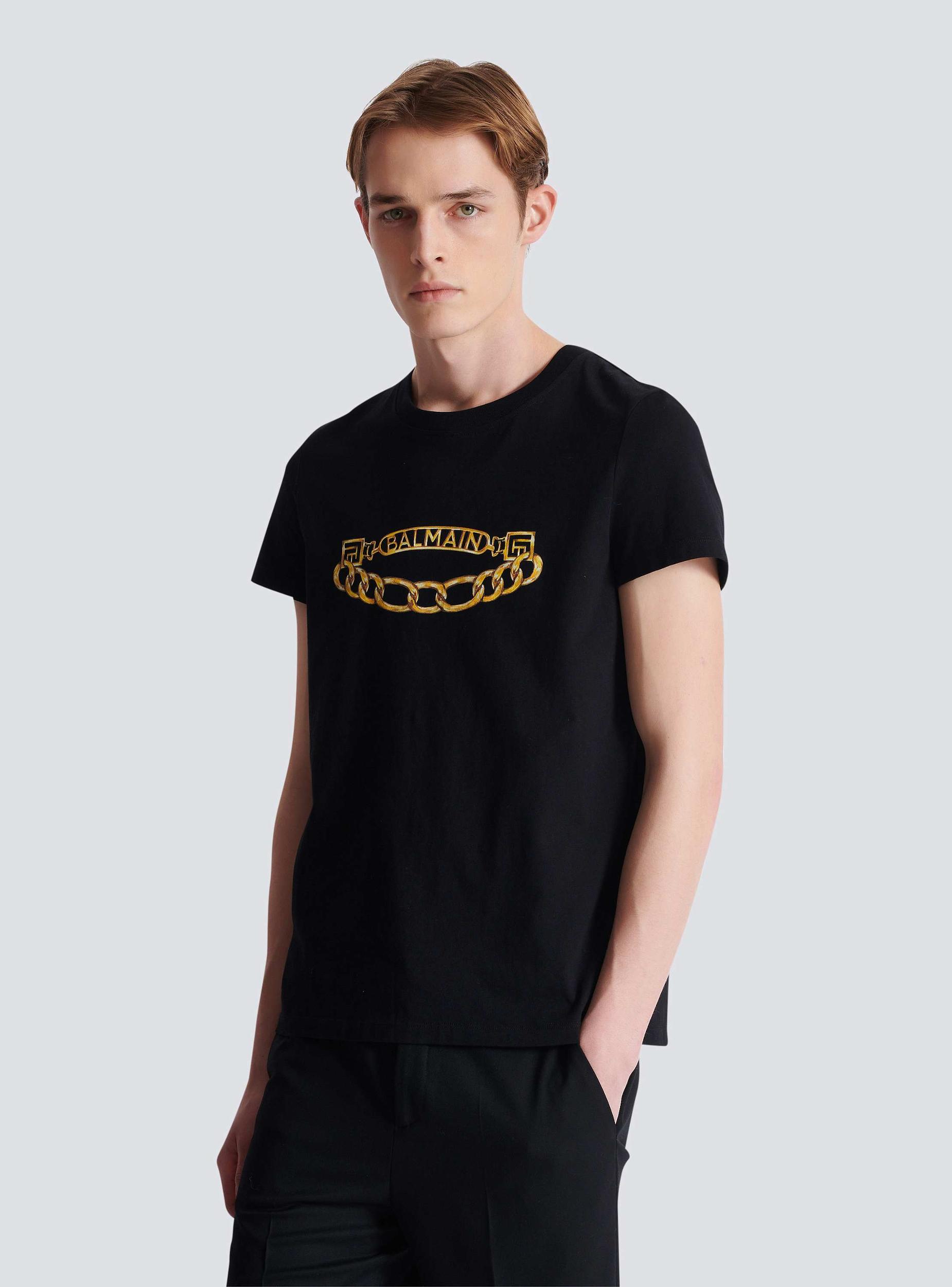 Balmain Chaînes Logo printed T-shirt Product Image