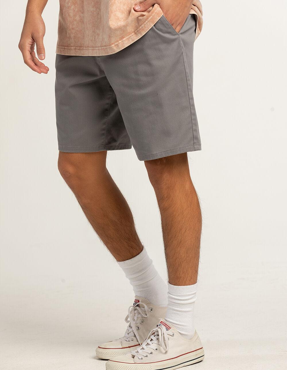 RSQ Mens Mid Length  9" Chino Shorts - LIGHT GRAY Product Image