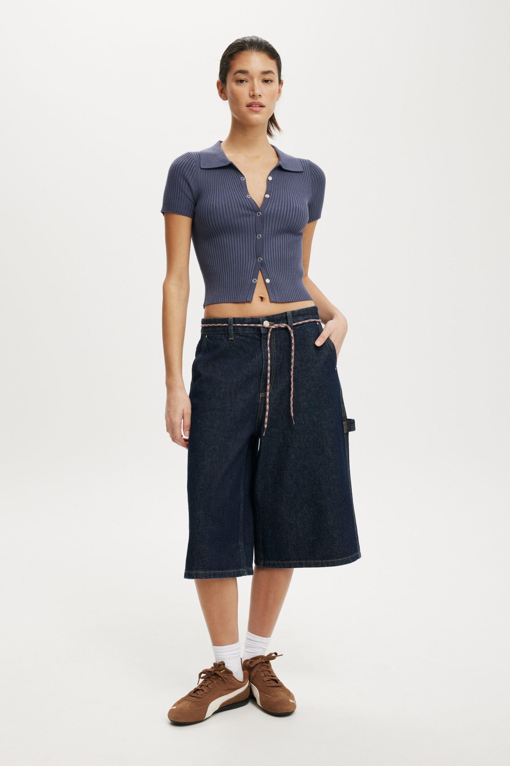 Cotton On Women - 91 Baggy Denim Jort Product Image