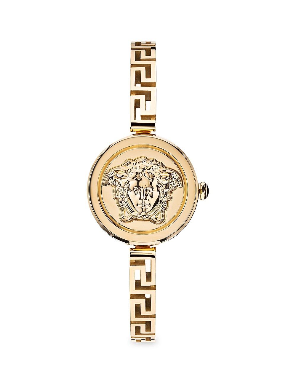Womens Medusa Secret IP Yellow Gold Bracelet Watch Product Image