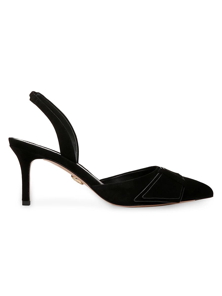 Veronica Beard Womens Lisbeth Pointed Toe Mid Heel Slingback Pumps Product Image