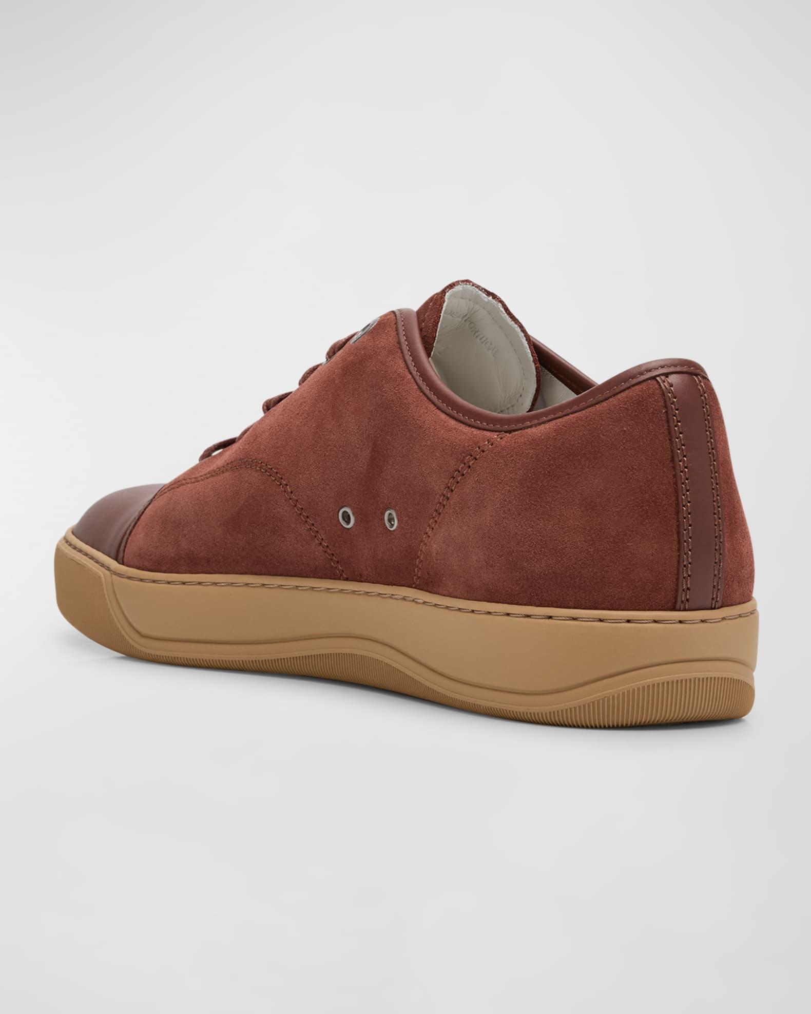 Men's Matte Cap-Toe Low-Top Sneakers Product Image